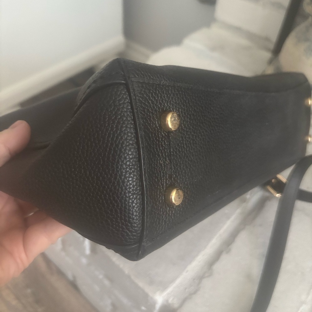 Coach Vintage Black pebbled leather shoulder bag, excellent condition! - Picture 9 of 13
